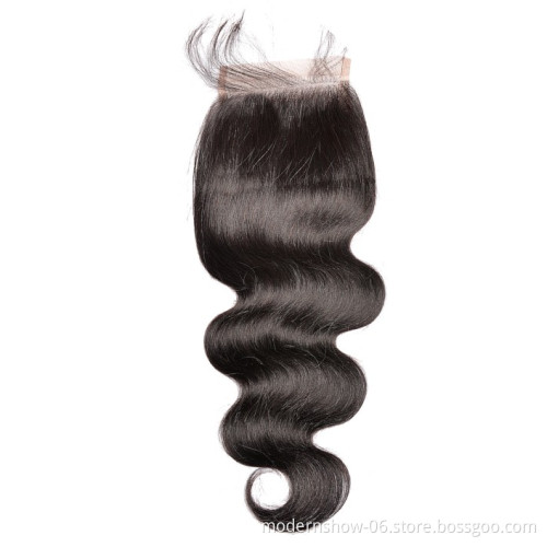 2X6 4X4 5X5 6X6 Human Hair Swiss Lace Closure,Virgin Brazilian Cuticle Aligned Lace Closure
